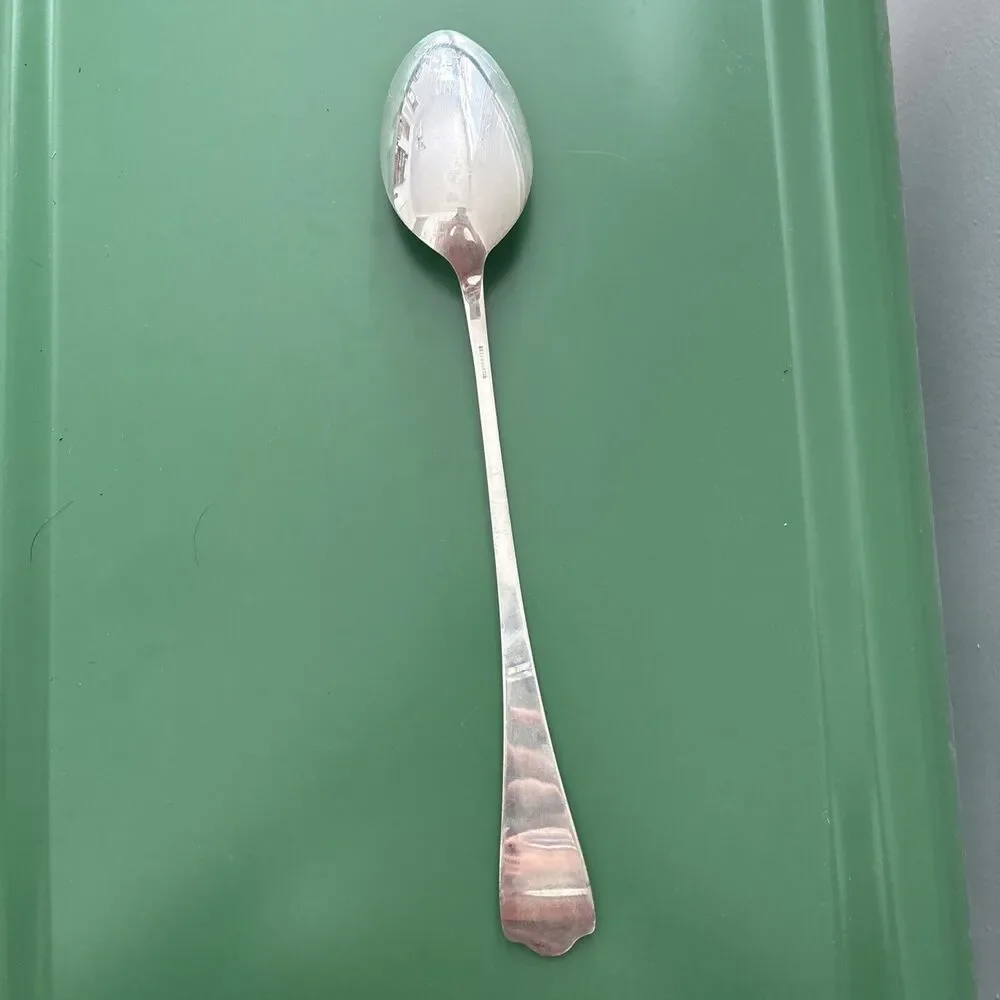Huge 14 Inch Fiddle & Thread Pattern Basting Silver Plated Serving Spoon